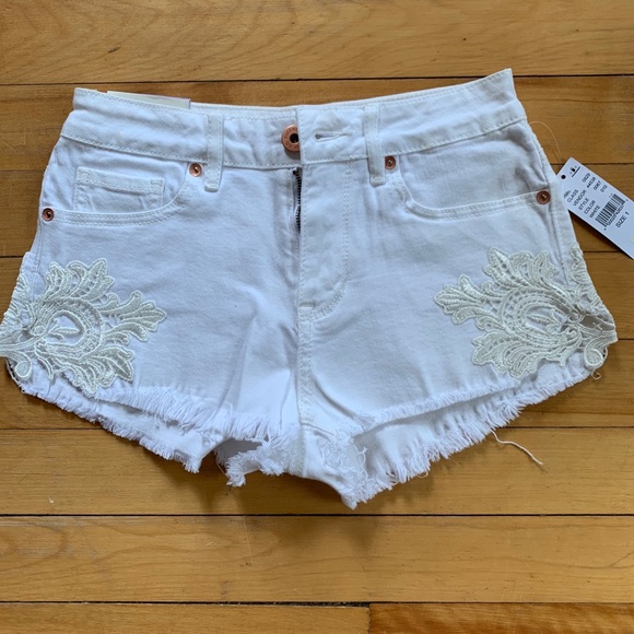 PacSun Pants - NWT White Jean Shorts from PacSun